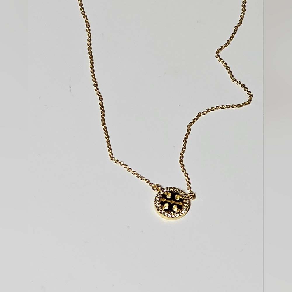 Tory Burch Gold Pendant Necklace